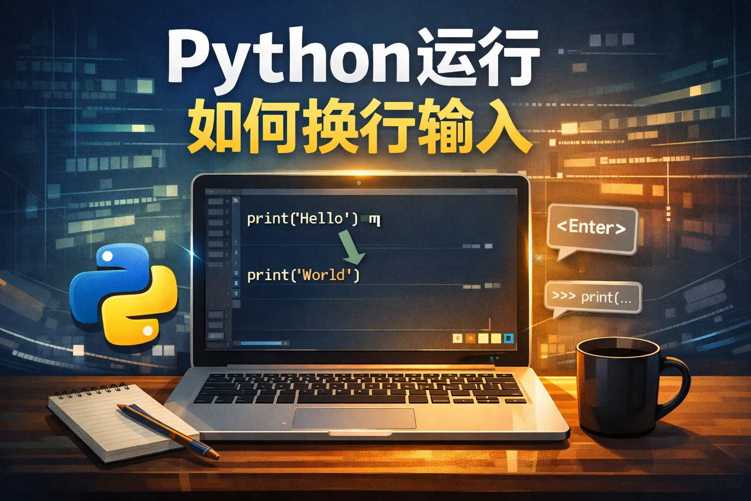 python运行如何换行输入