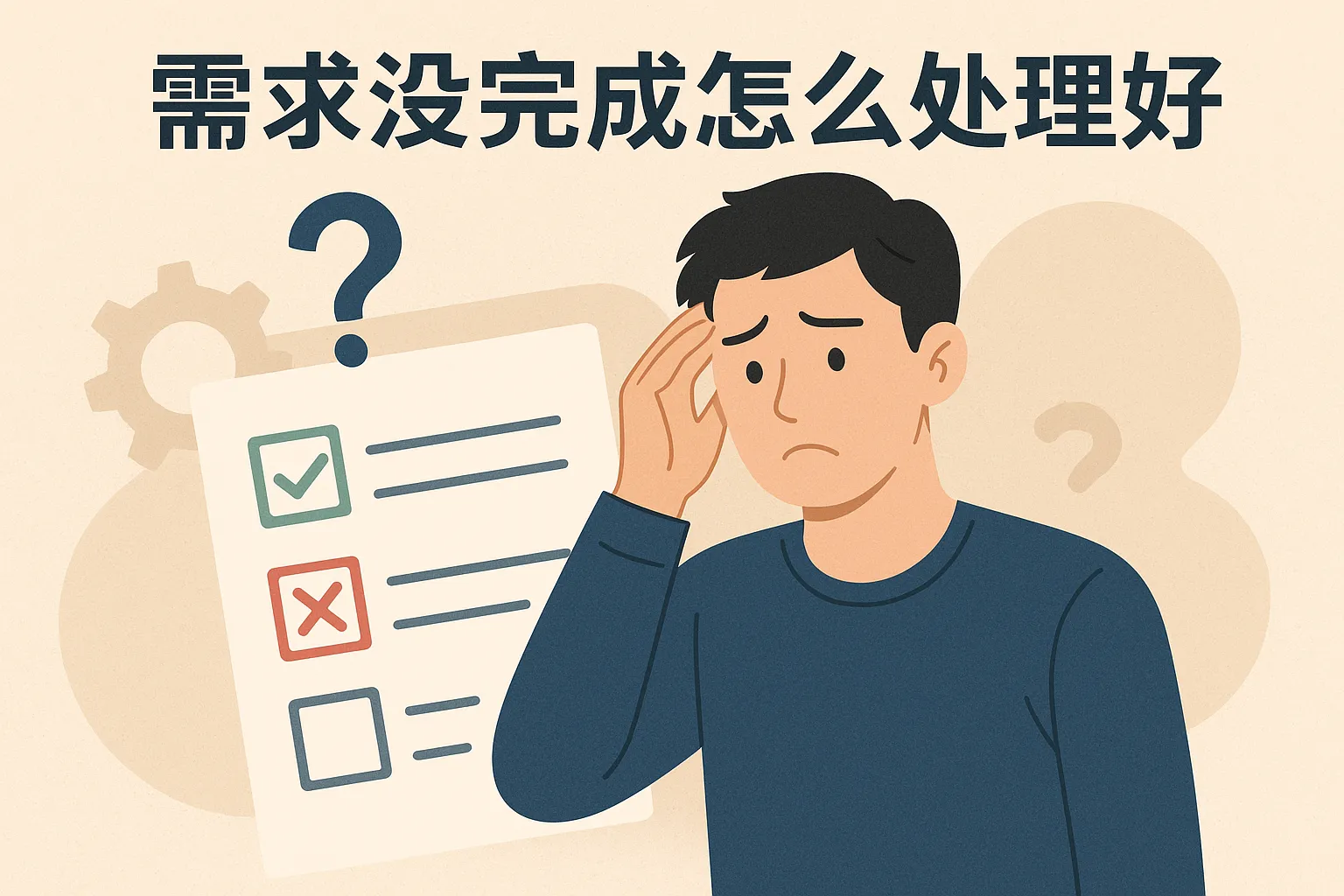 需求没完成怎么处理好