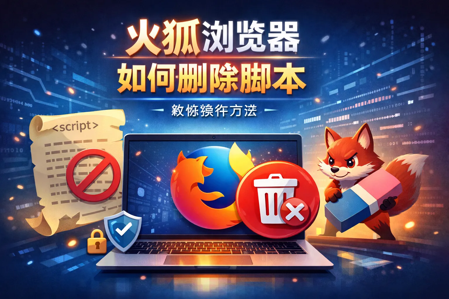 火狐浏览器如何删除脚本