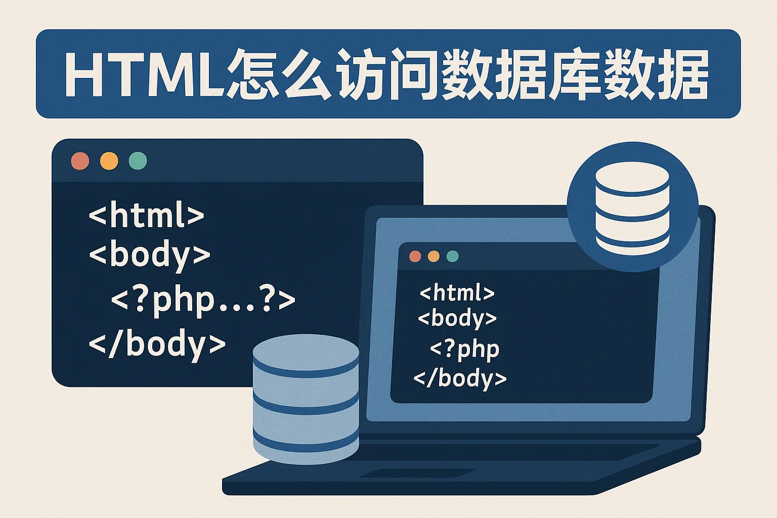html怎么访问数据库数据