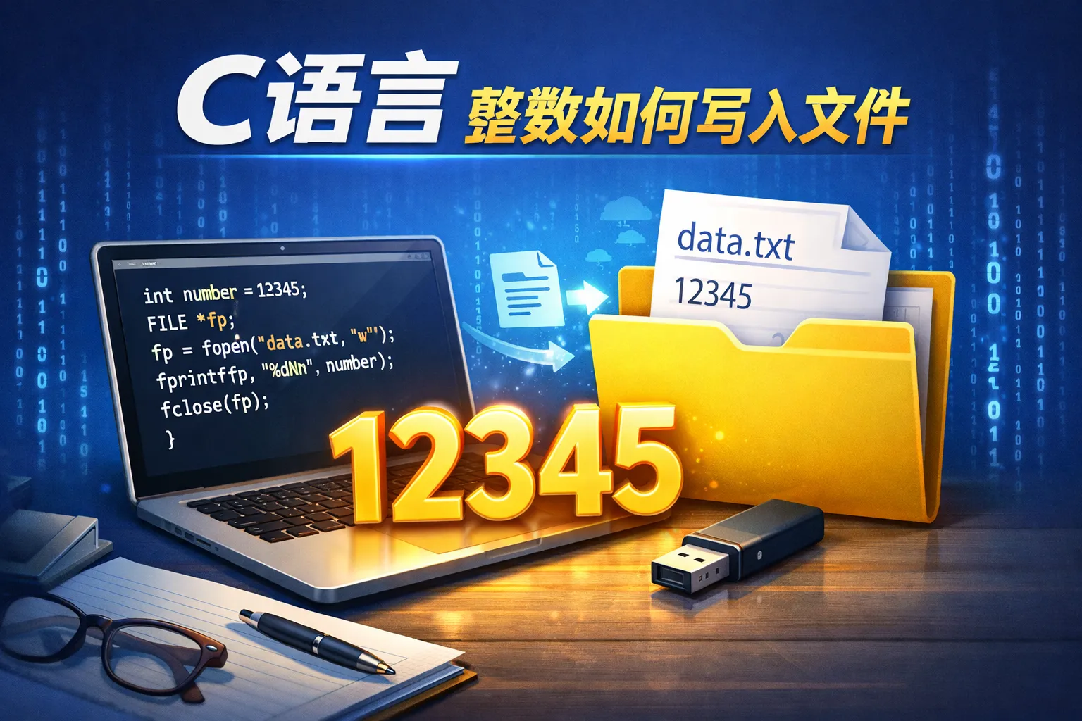 c语言整数如何写入文件