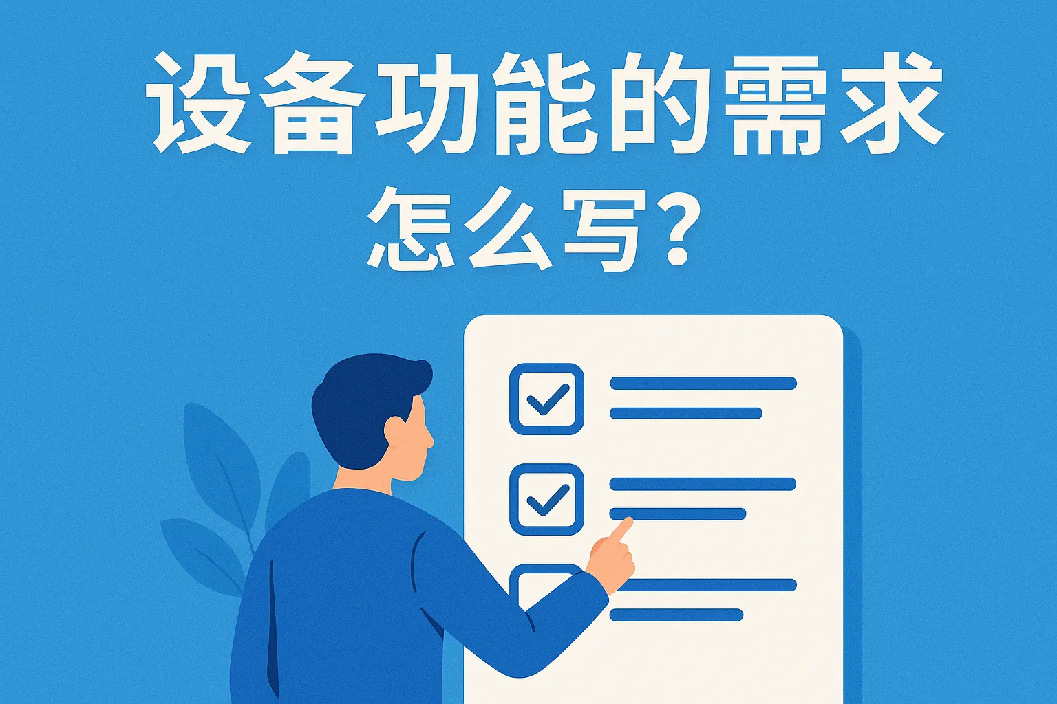 设备功能的需求怎么写