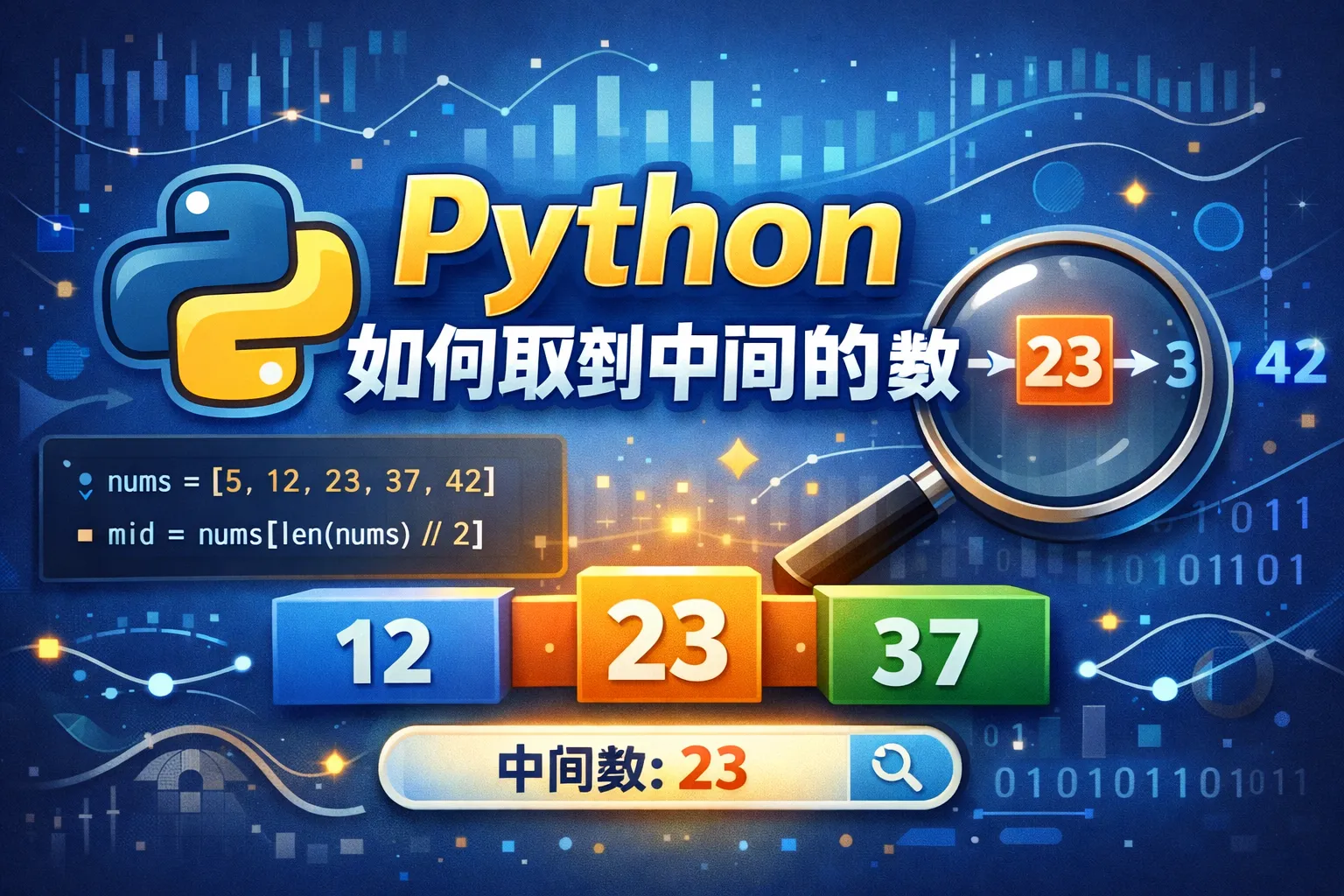 python如何取到中间的数