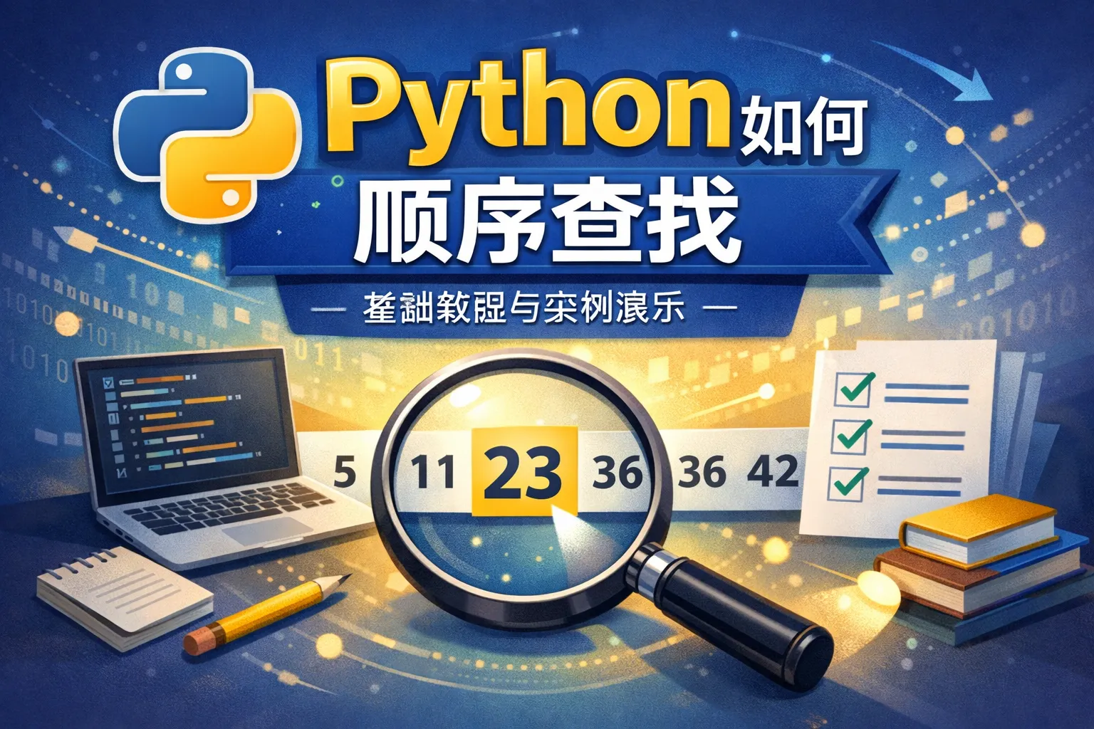python如何使用顺序查找