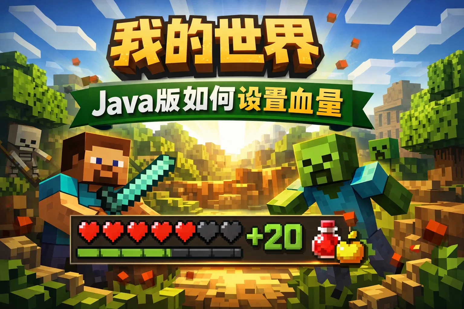 我的世界java版如何设置血量