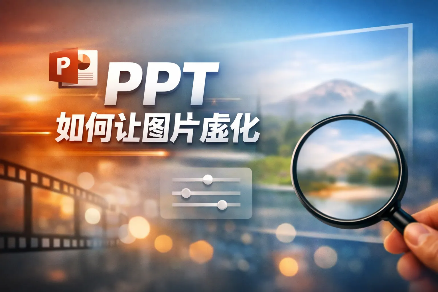 ppt如何让图片虚化