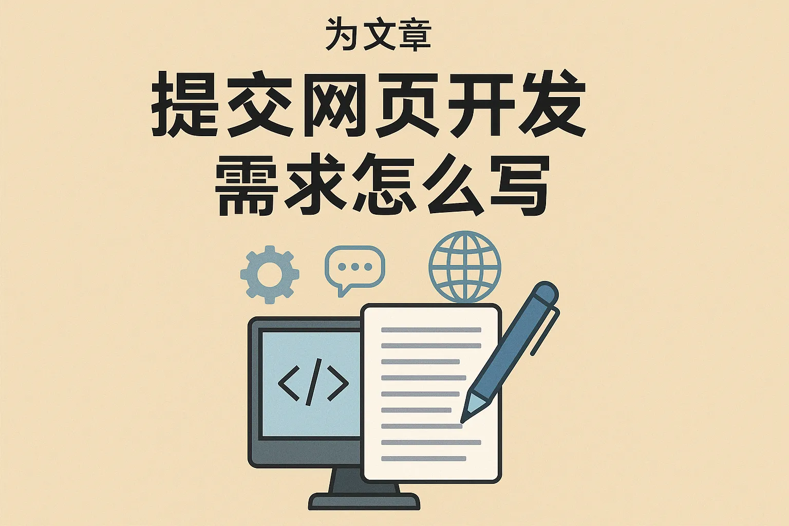 提交网页开发需求怎么写