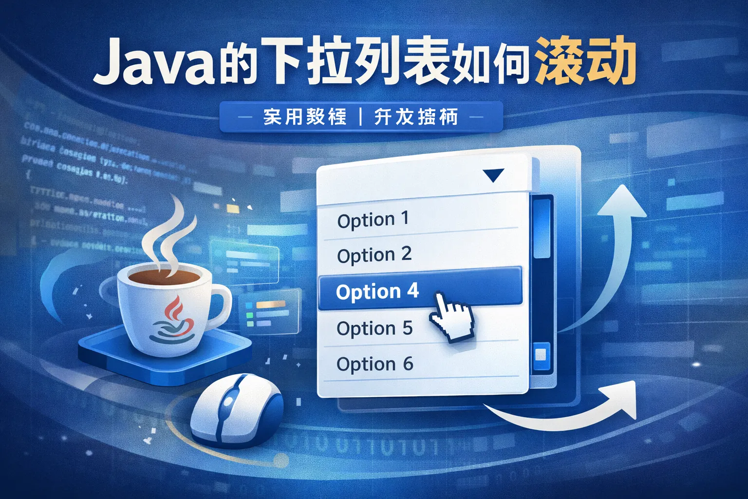 java的下拉列表如何滚动
