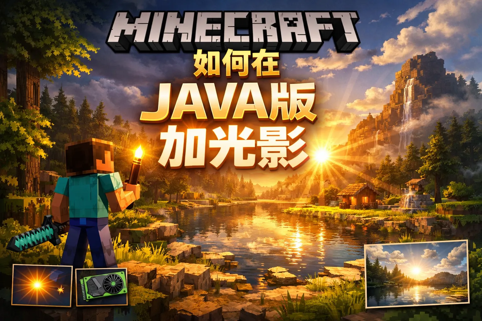 如何在java版加光影