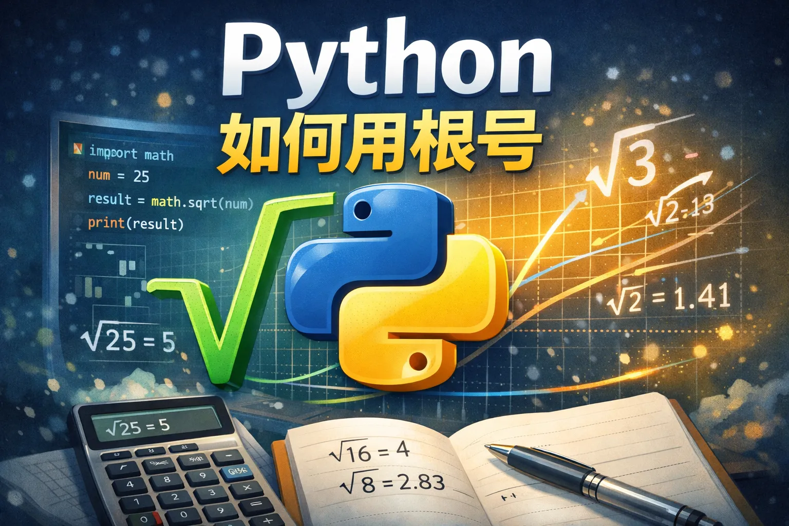 python如何用根号
