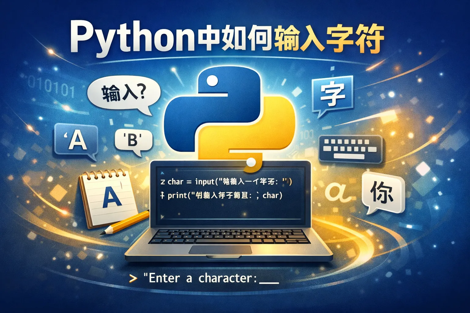 python中如何输入字符