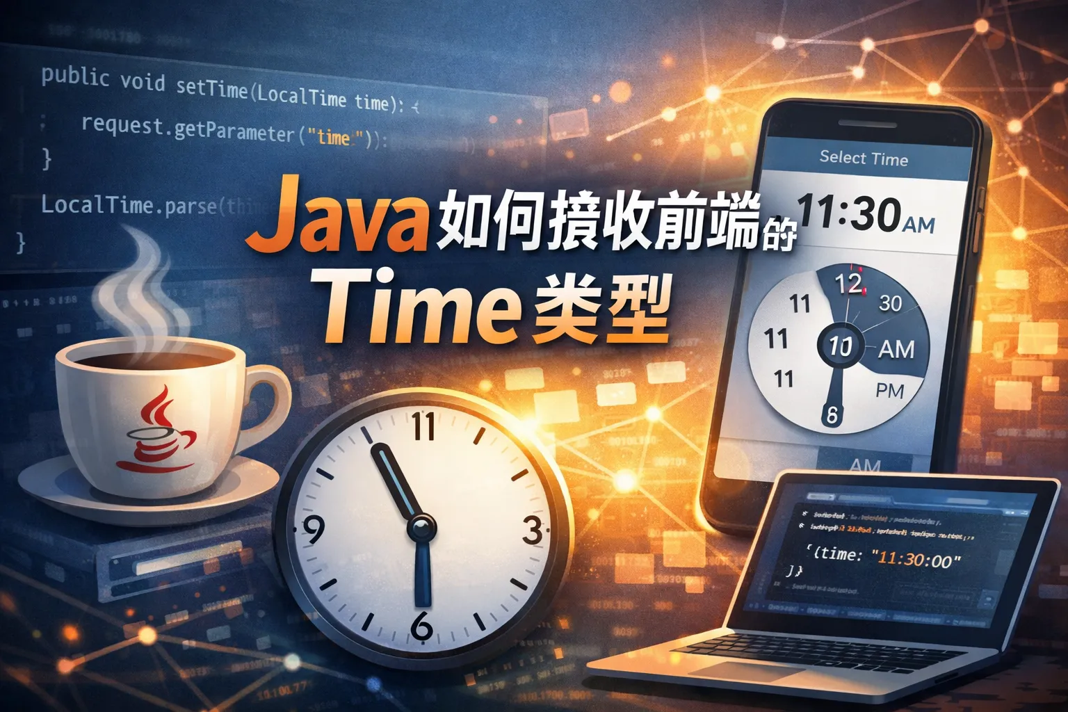 java如何接收前端的time类型