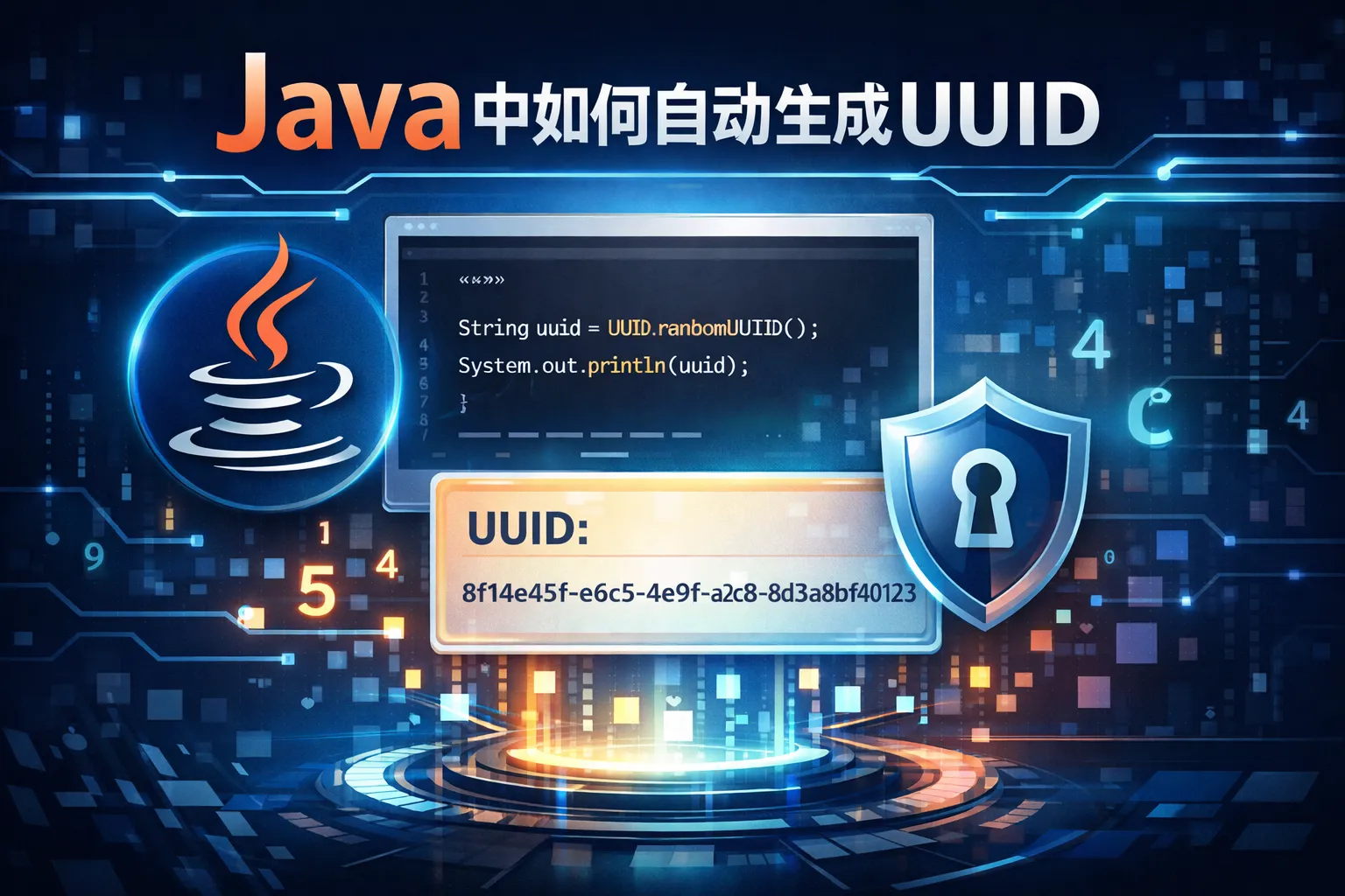 java中如何自动生成uuid