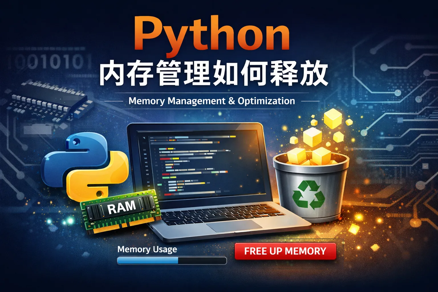 python内存管理如何释放