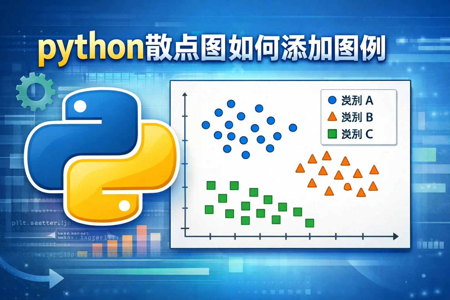 python散点图如何添加图例