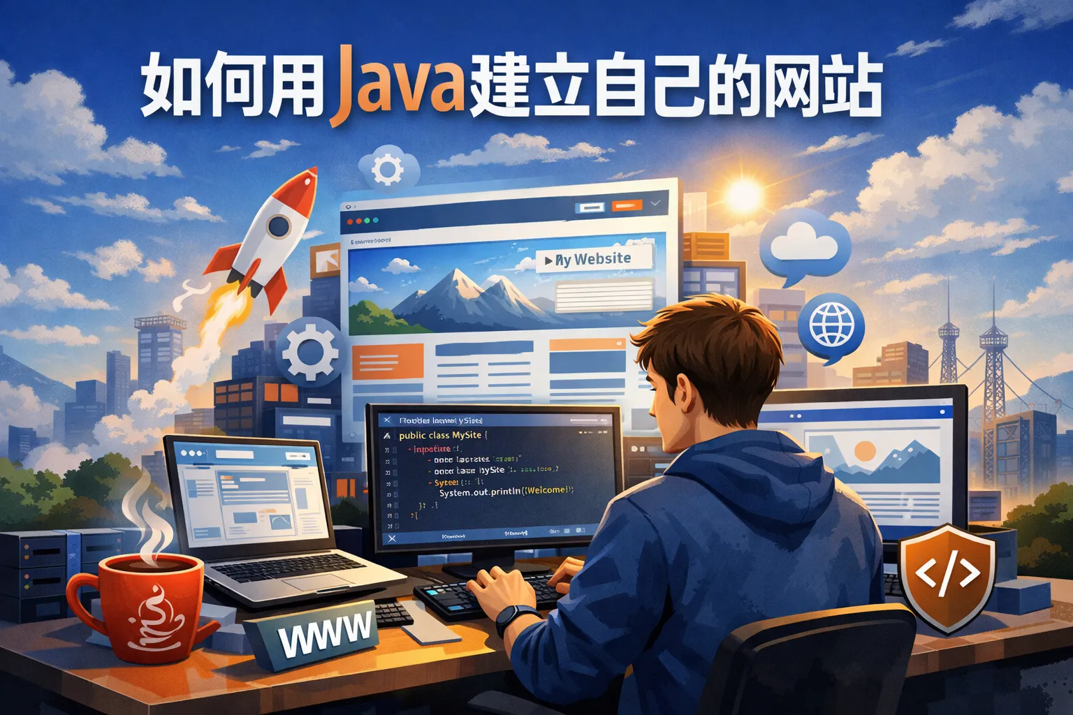 如何用java建立自己的网站