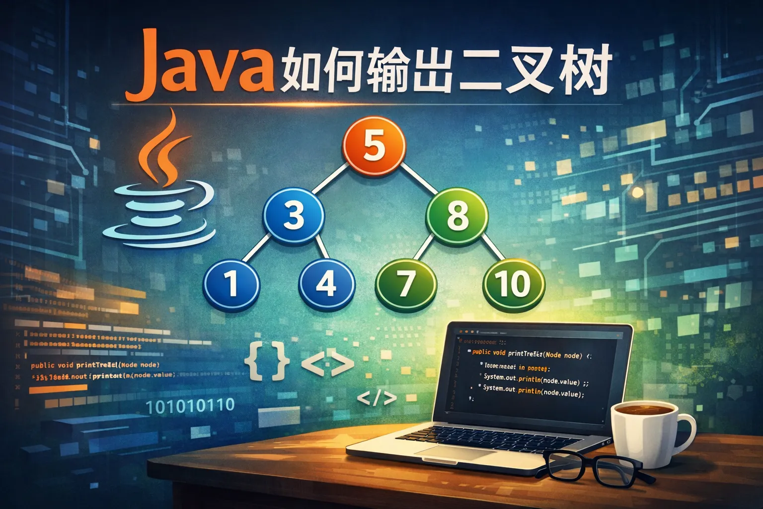 java如何输出二叉树