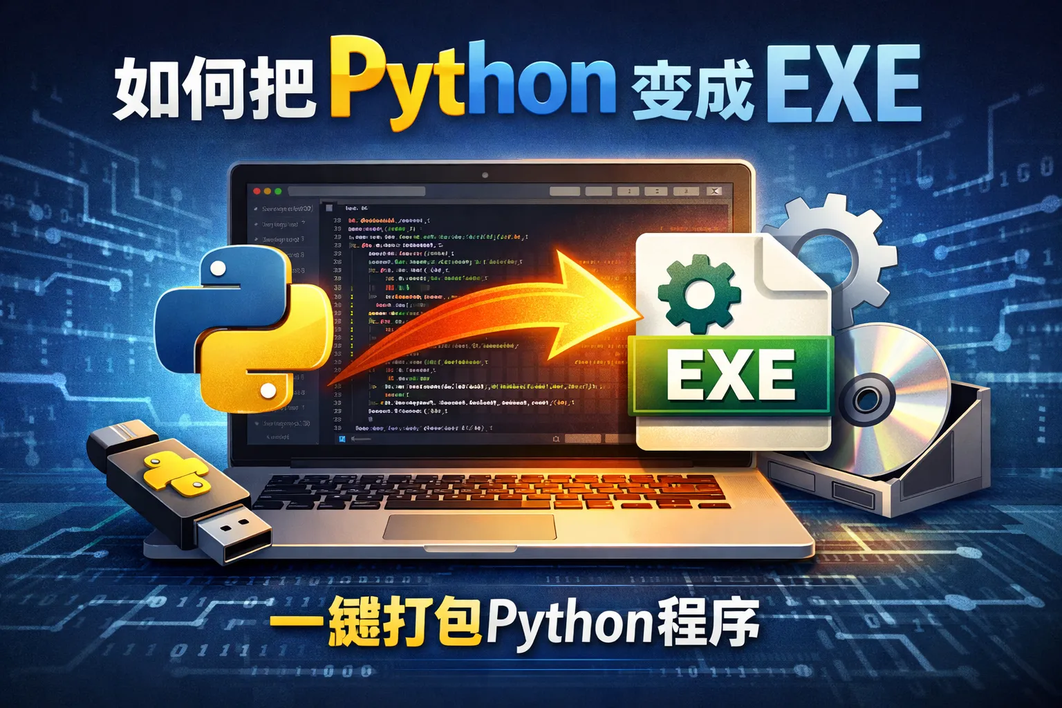 写好的python如何变成exe