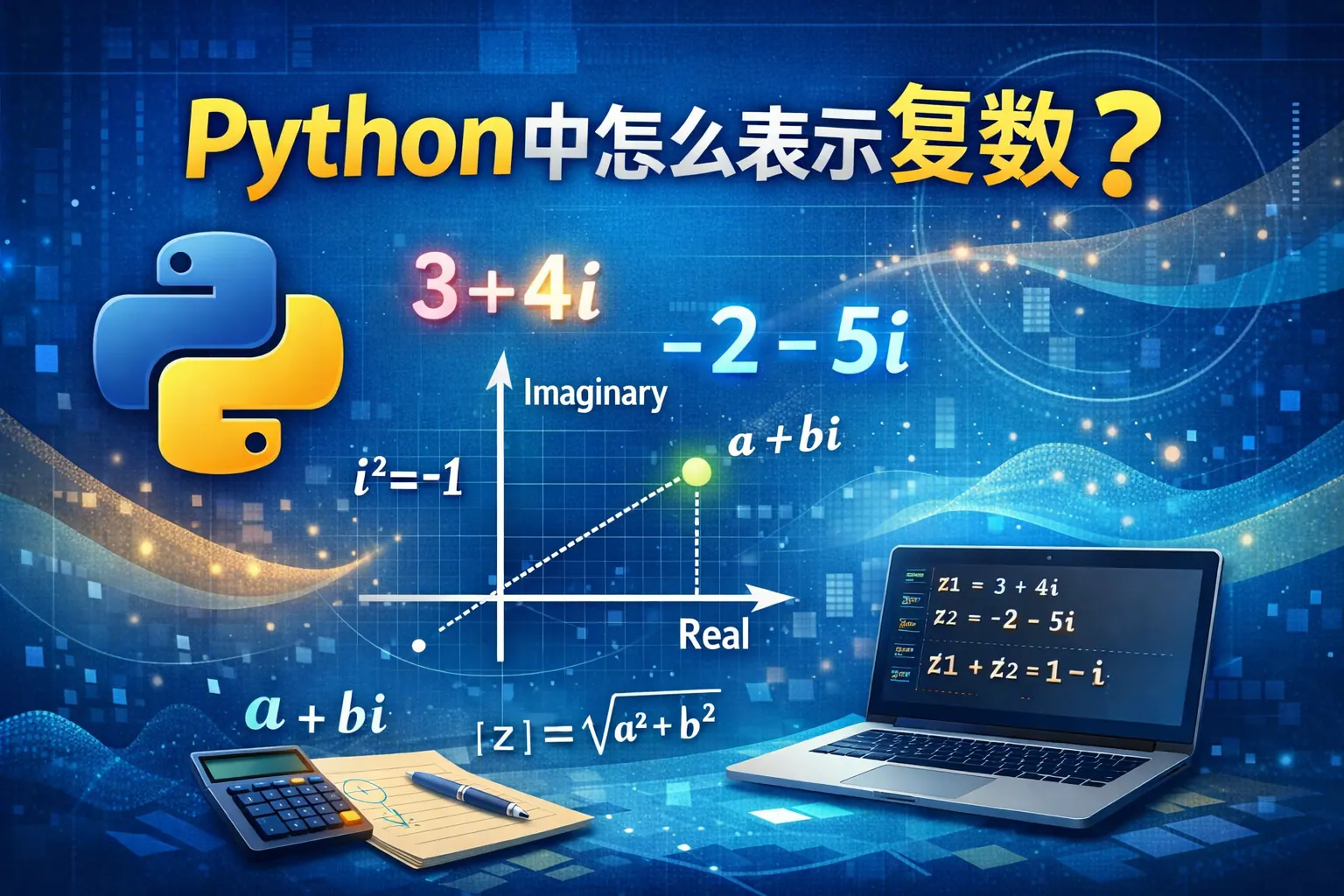 python中怎么表示复数