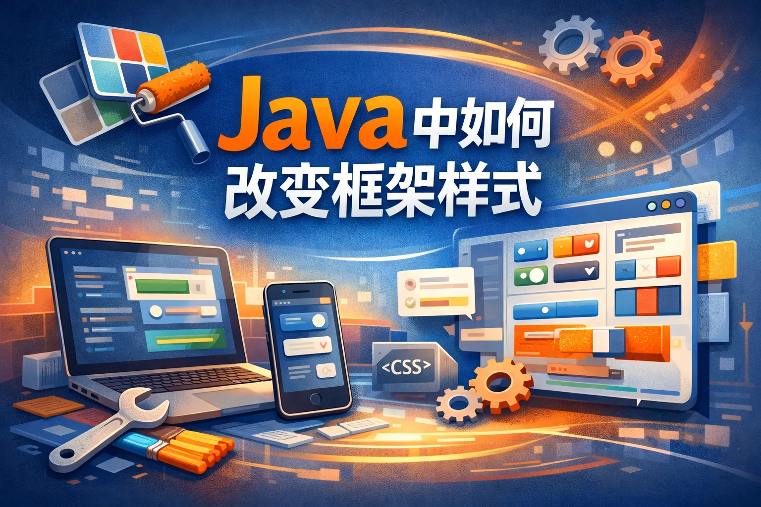 java中如何改变框架样式