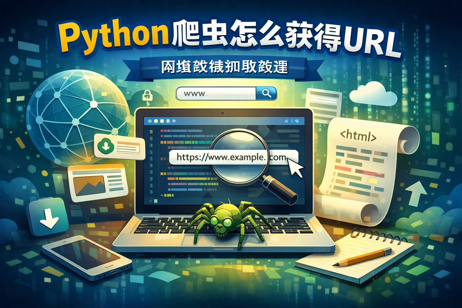 python爬虫怎么获得url