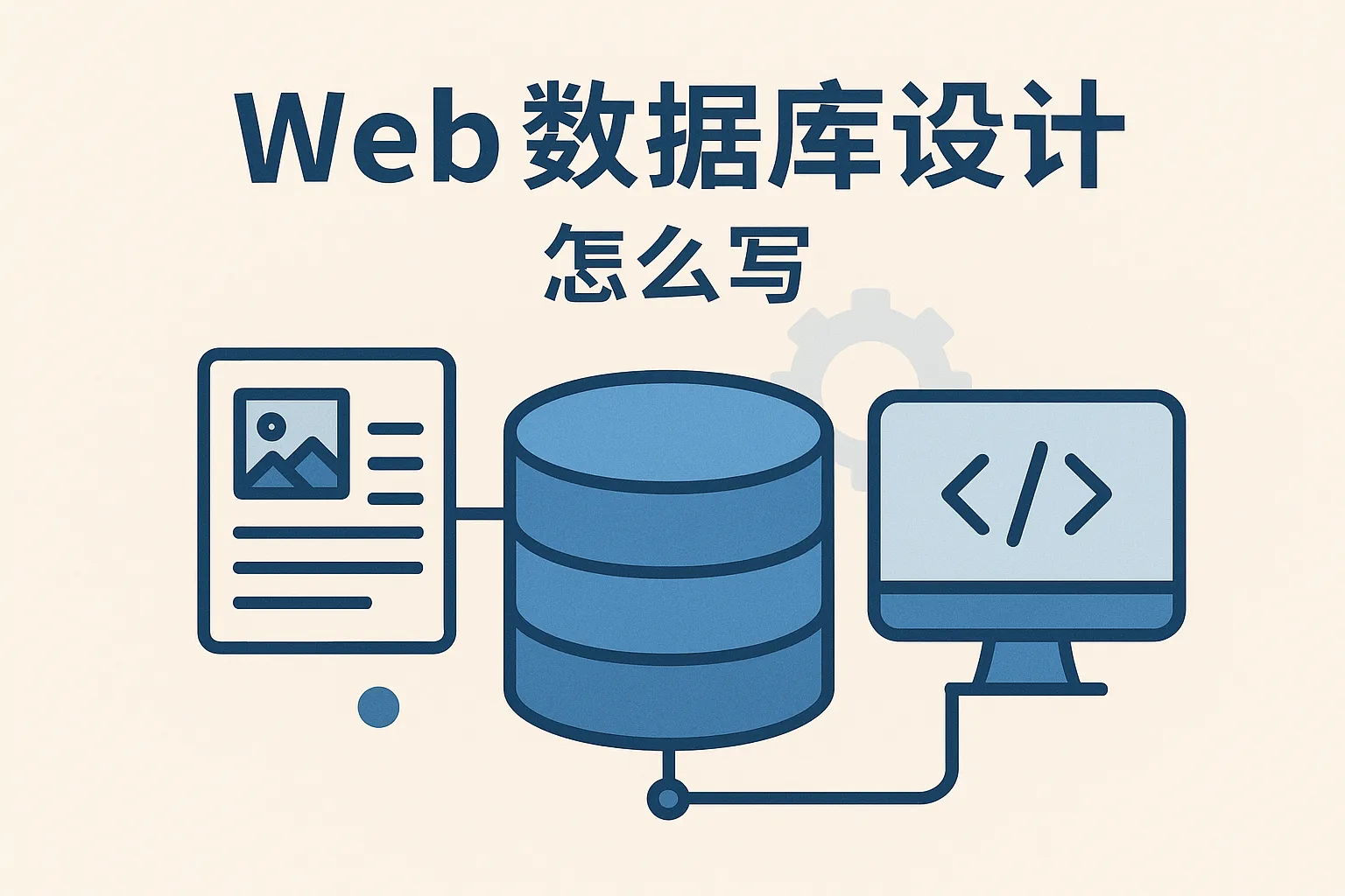 web数据库设计怎么写