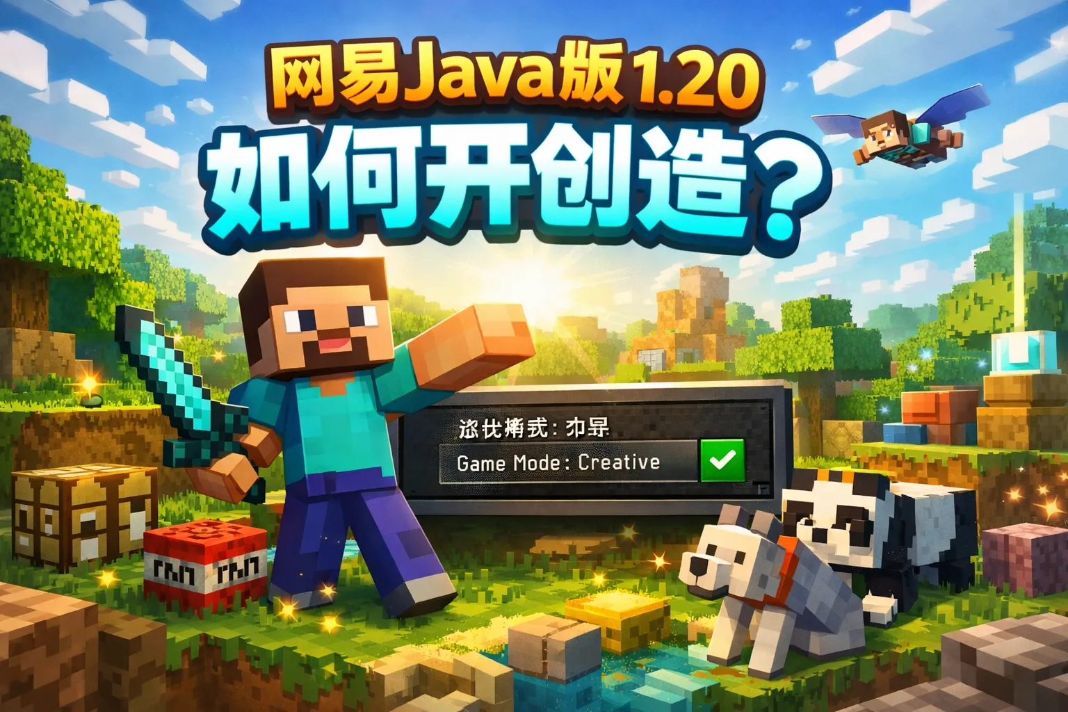 网易java版1.20如何开创造