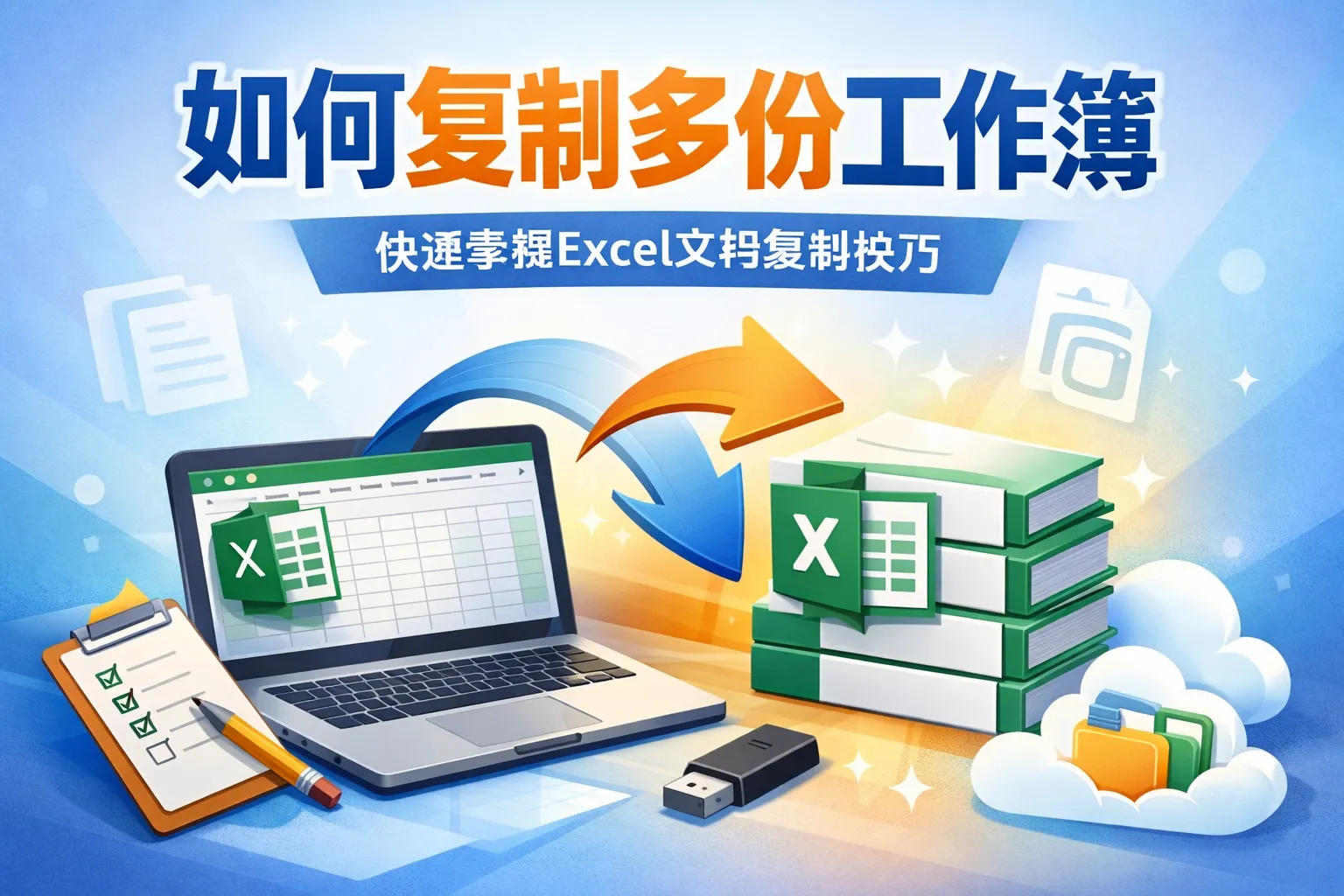 如何复制多份工作簿