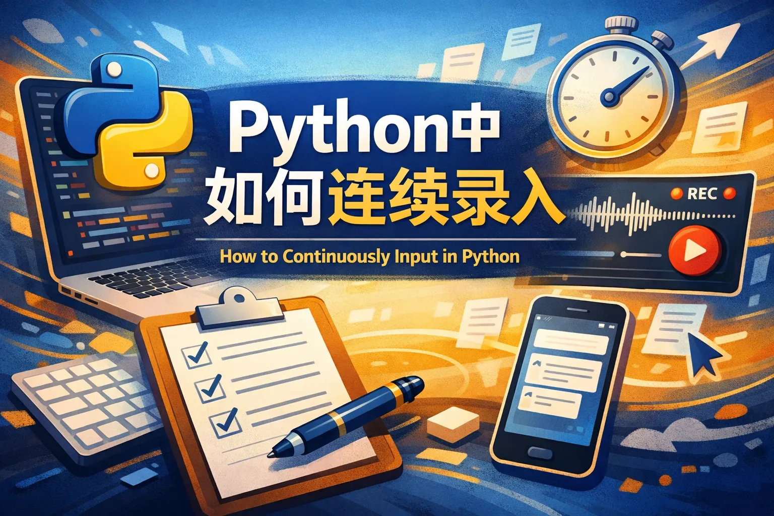 python中如何连续录入