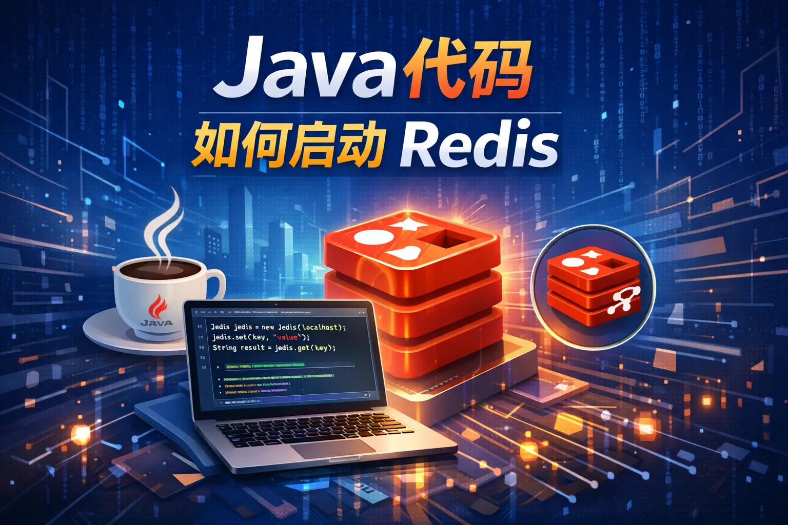 java代码如何启动redis