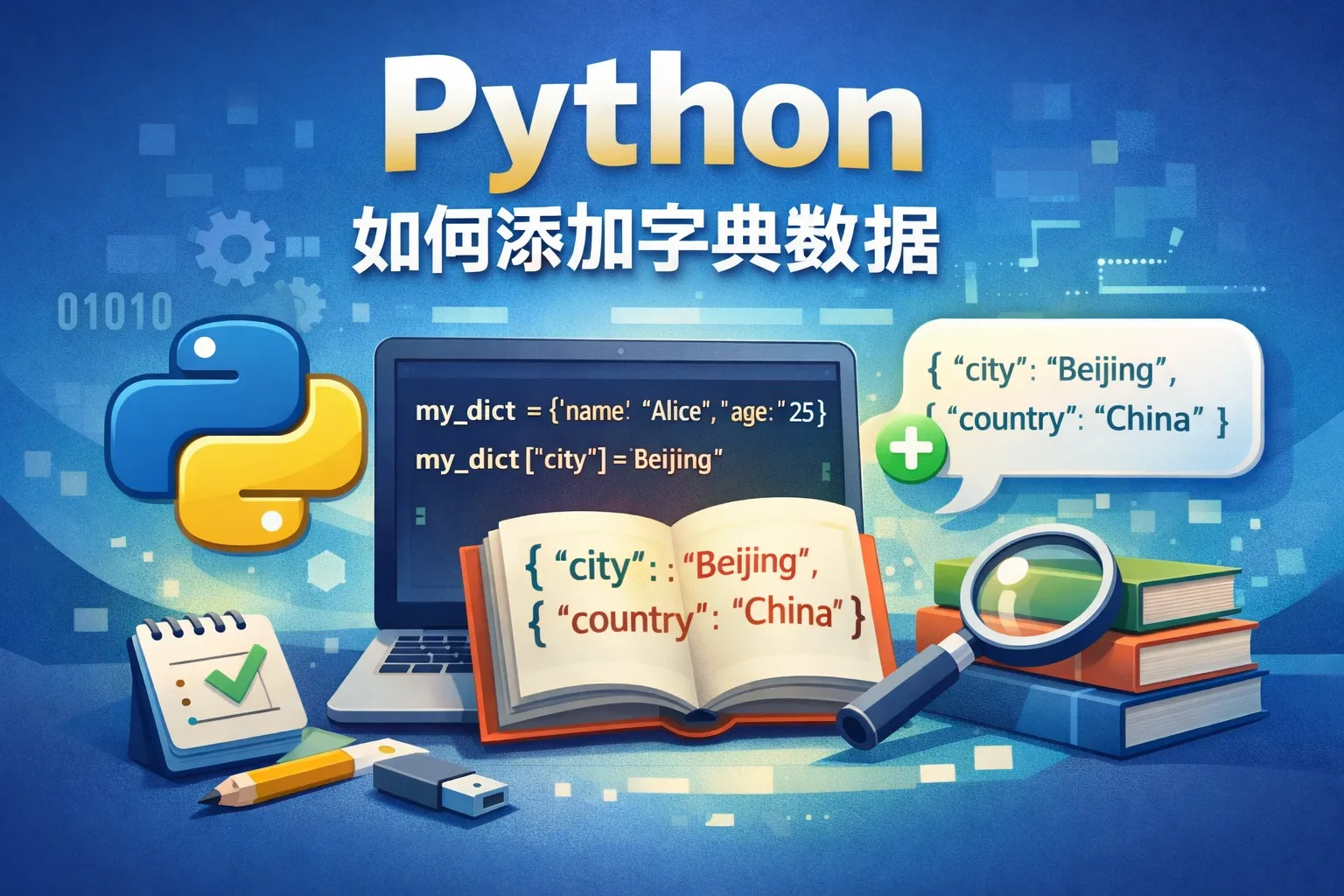 python如何添加字典数据