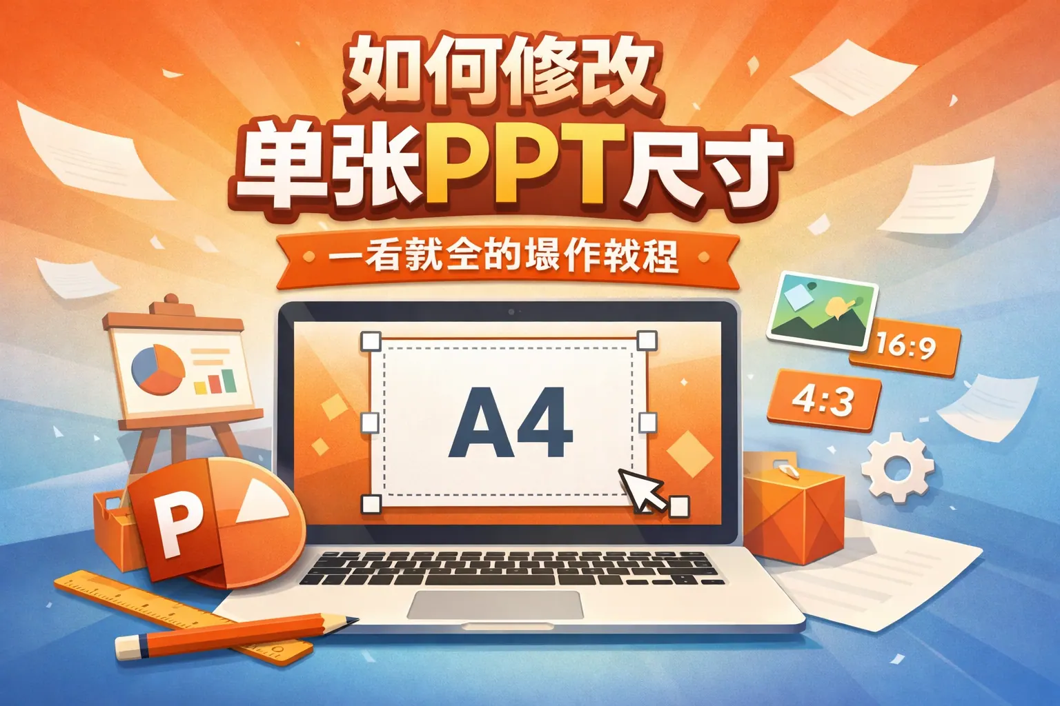 如何修改单张ppt尺寸