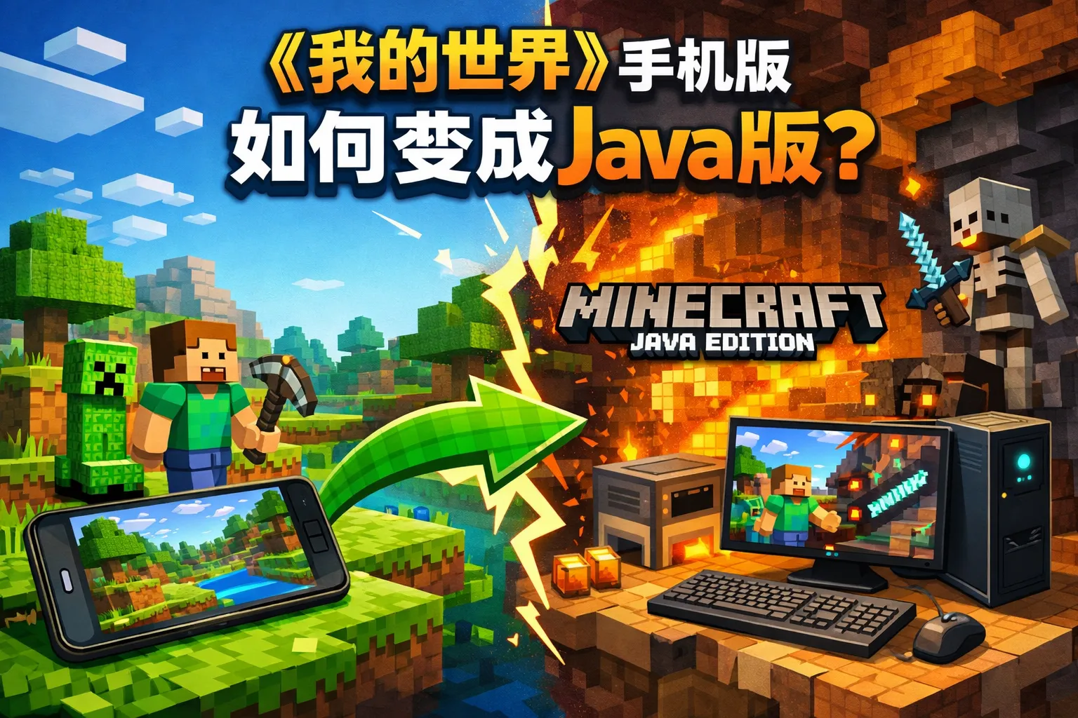 我的世界手机版如何变成java版