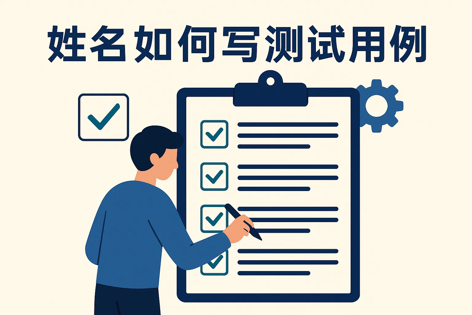 姓名如何写测试用例图片