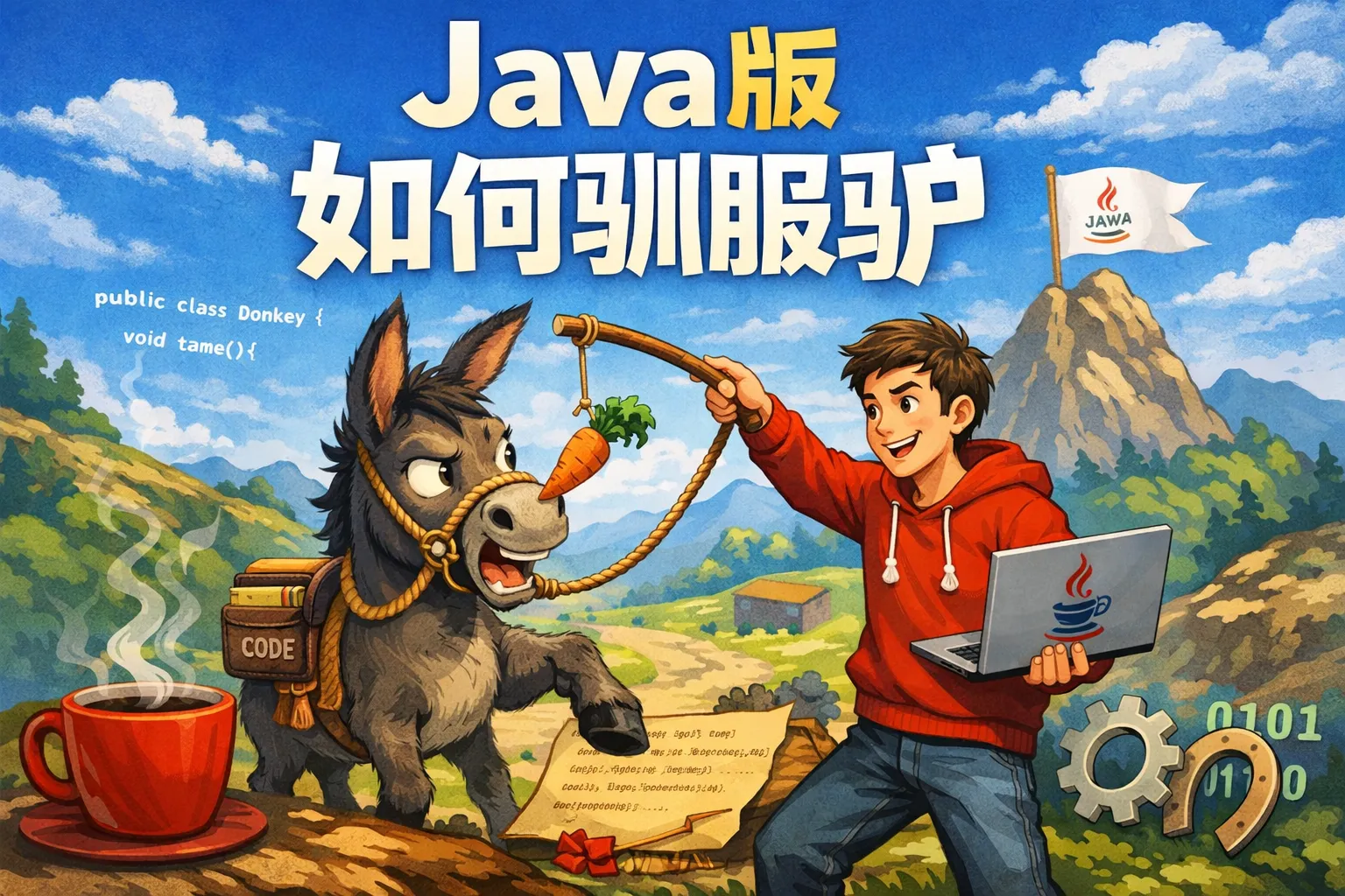 java版如何驯服驴
