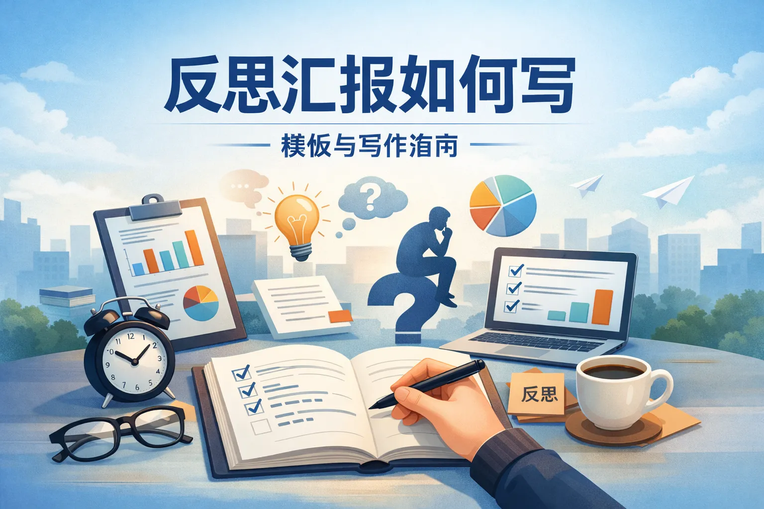 反思汇报如何写模板图片