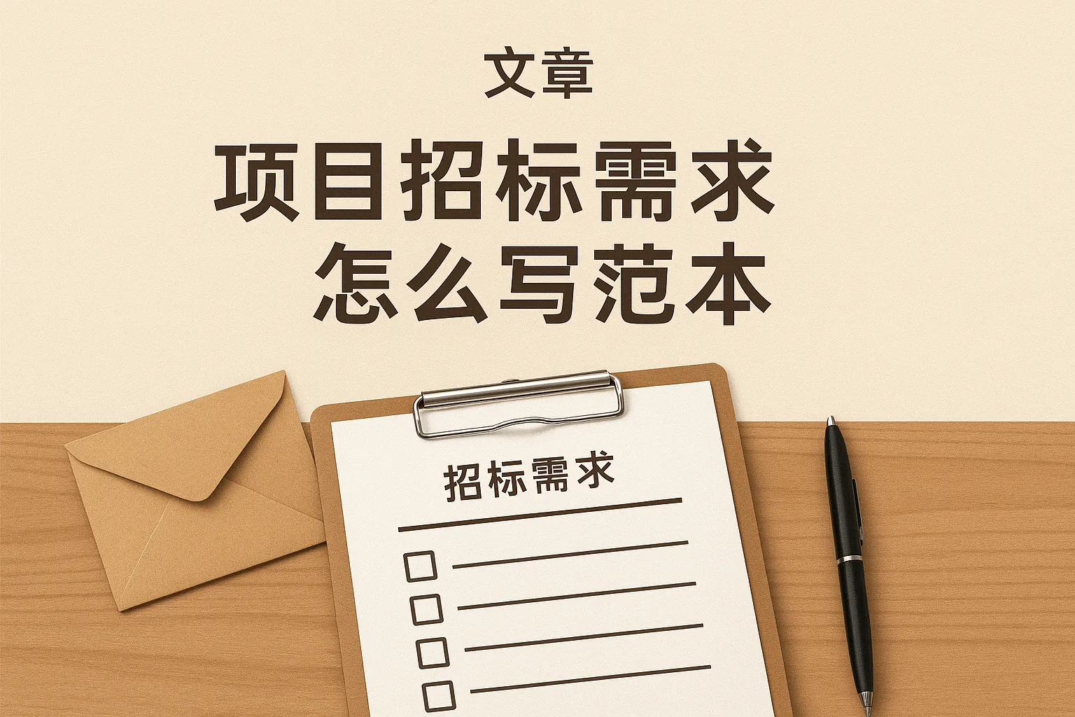 项目招标需求怎么写范本