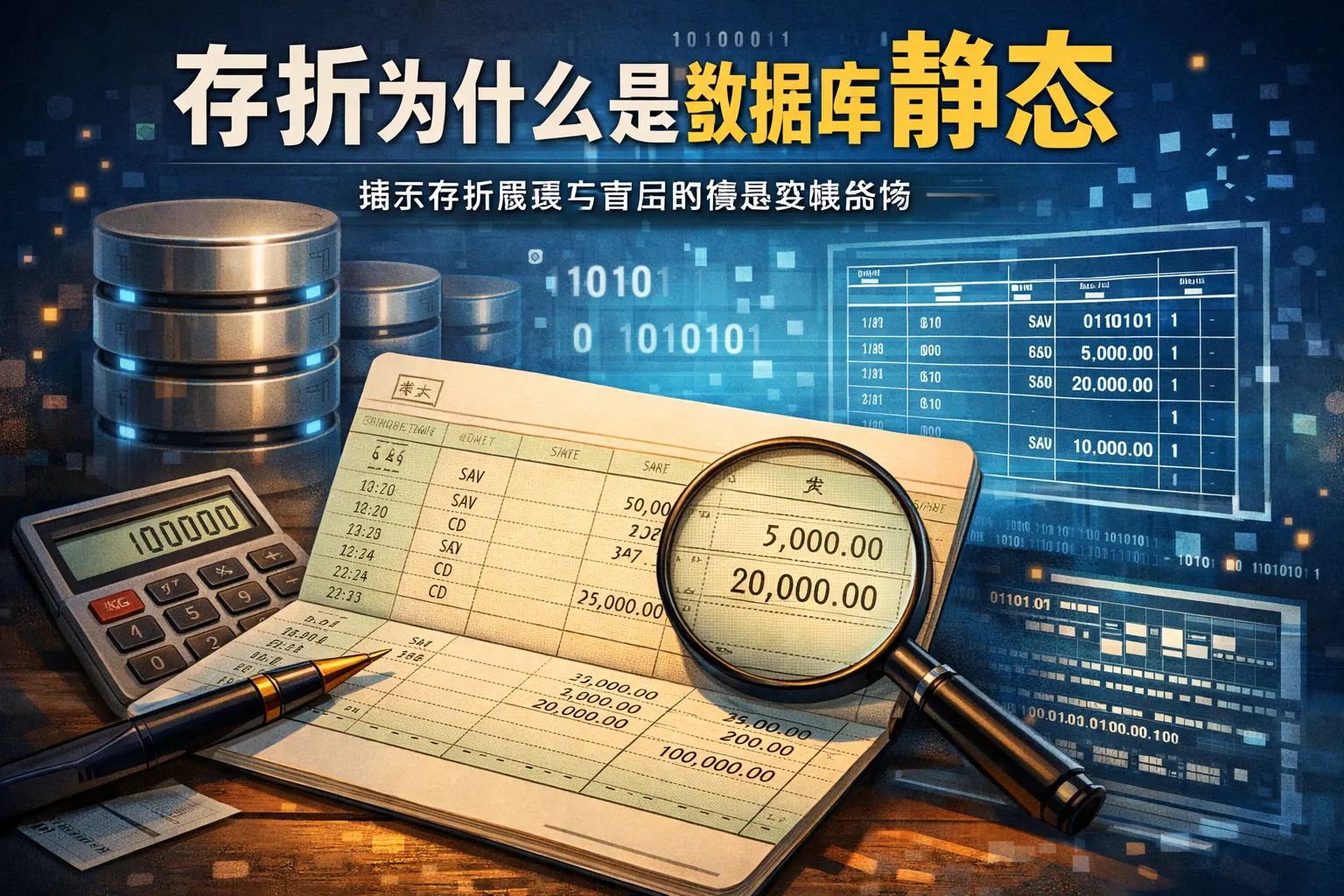 存折为什么是数据库静态