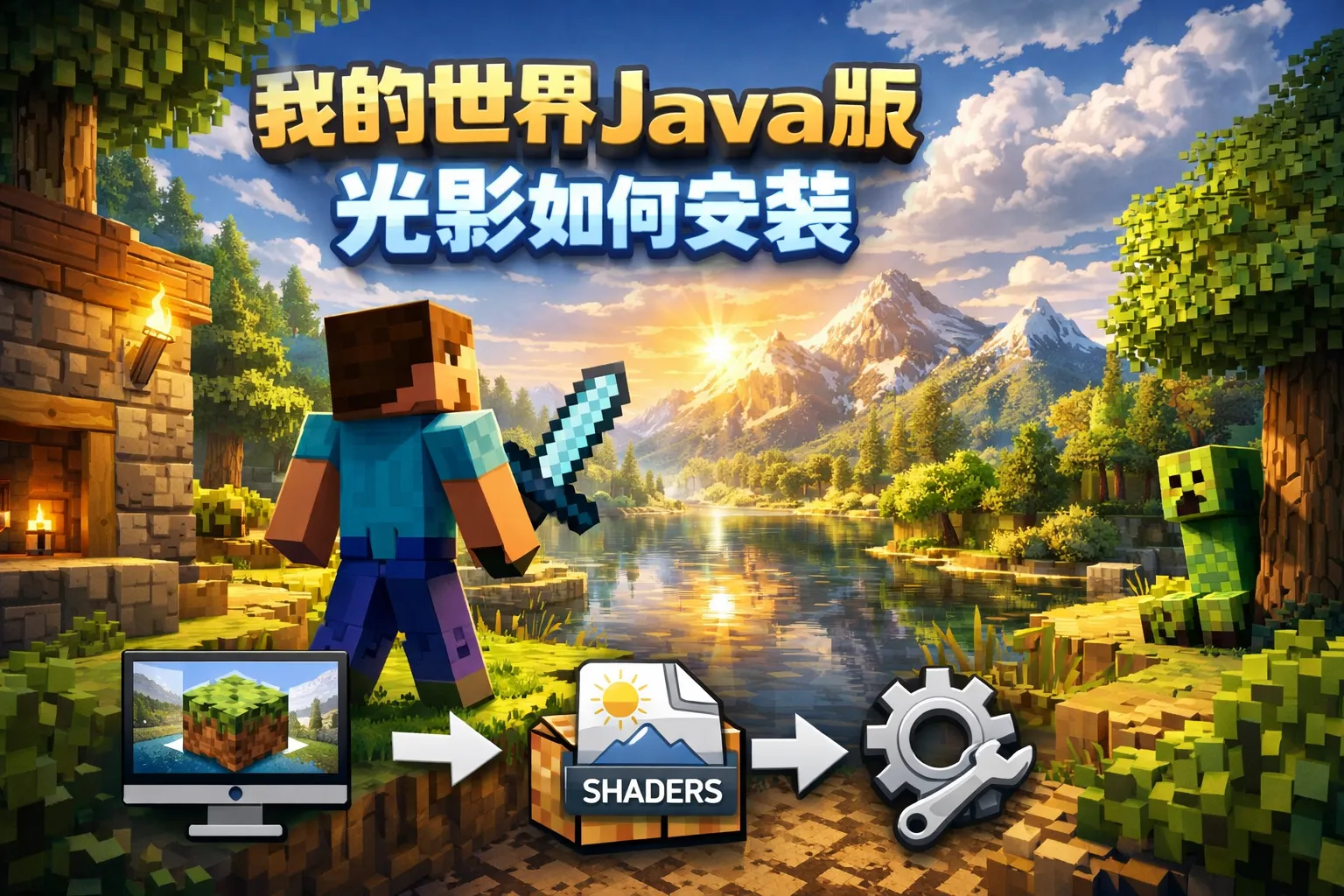 我的世界java版光影如何安装