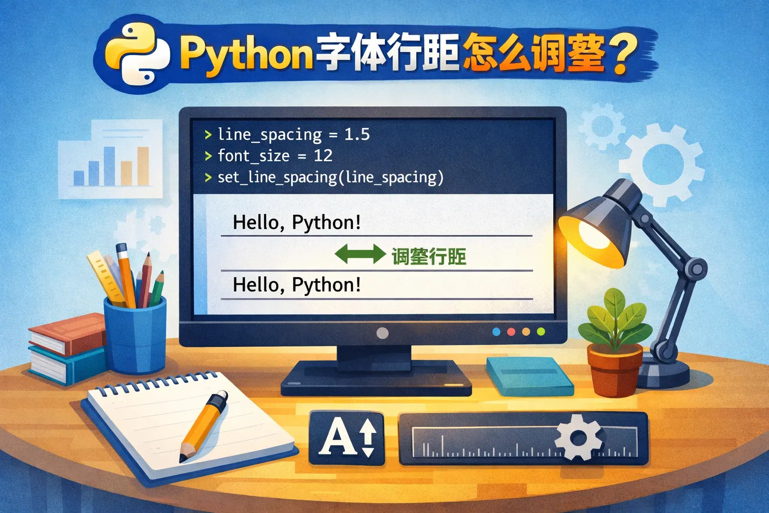 python字体行距怎么调整