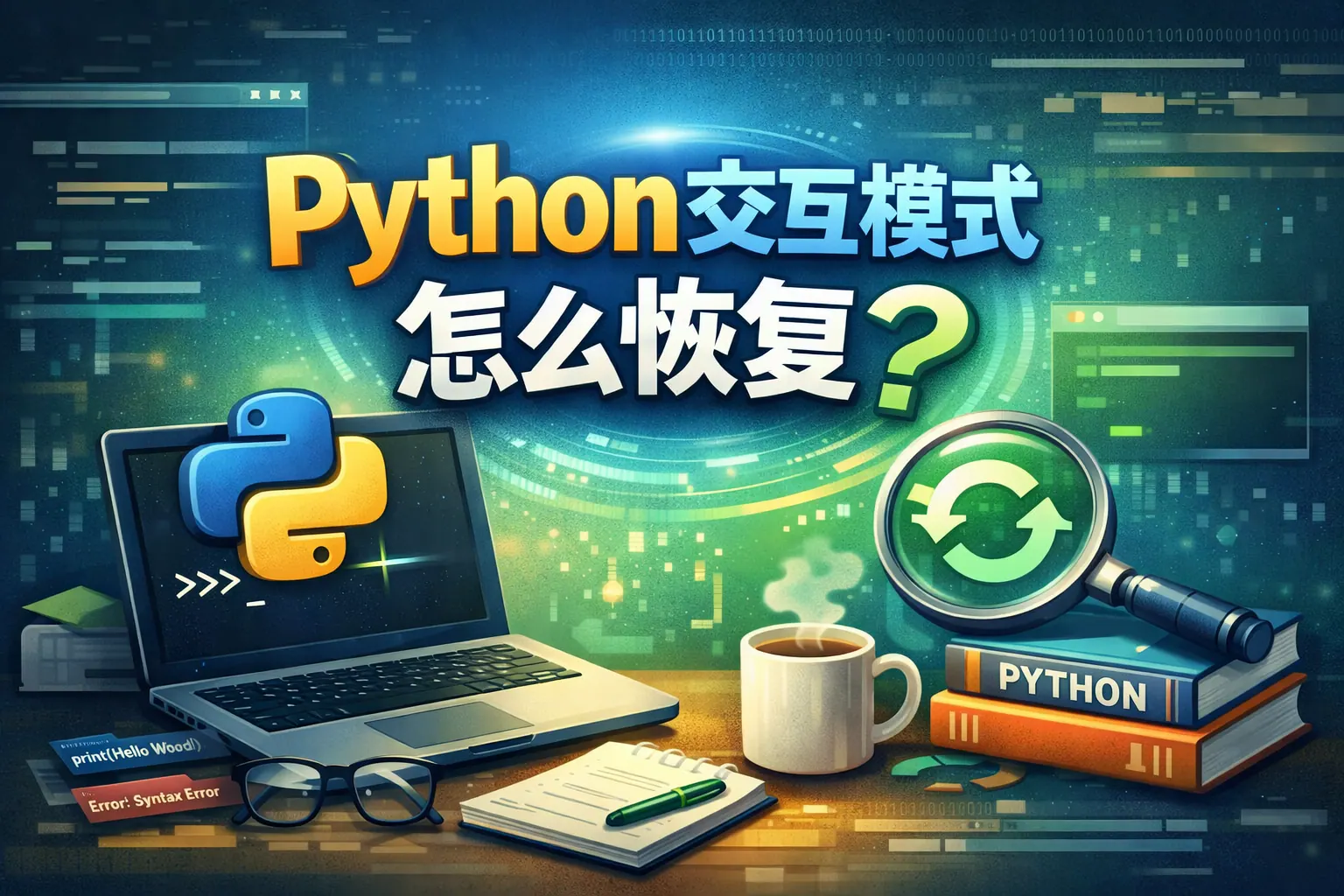 python交互模式怎么恢复