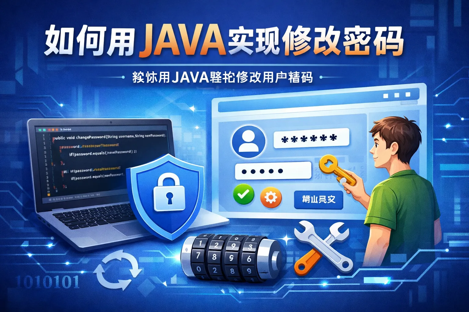 如何用JAVA实现修改密码
