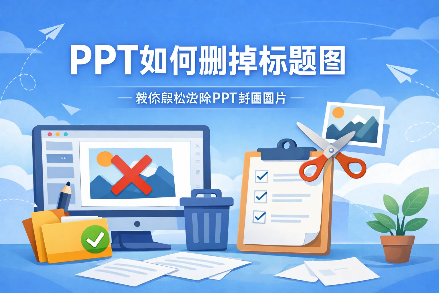 ppt如何删掉标题图