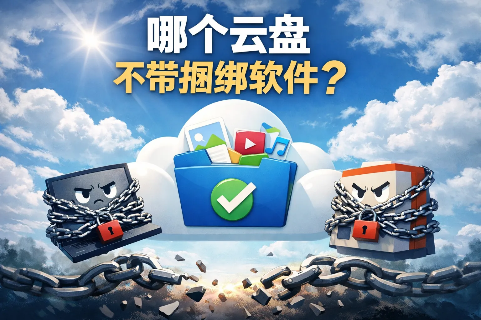 哪个云盘不带捆绑软件