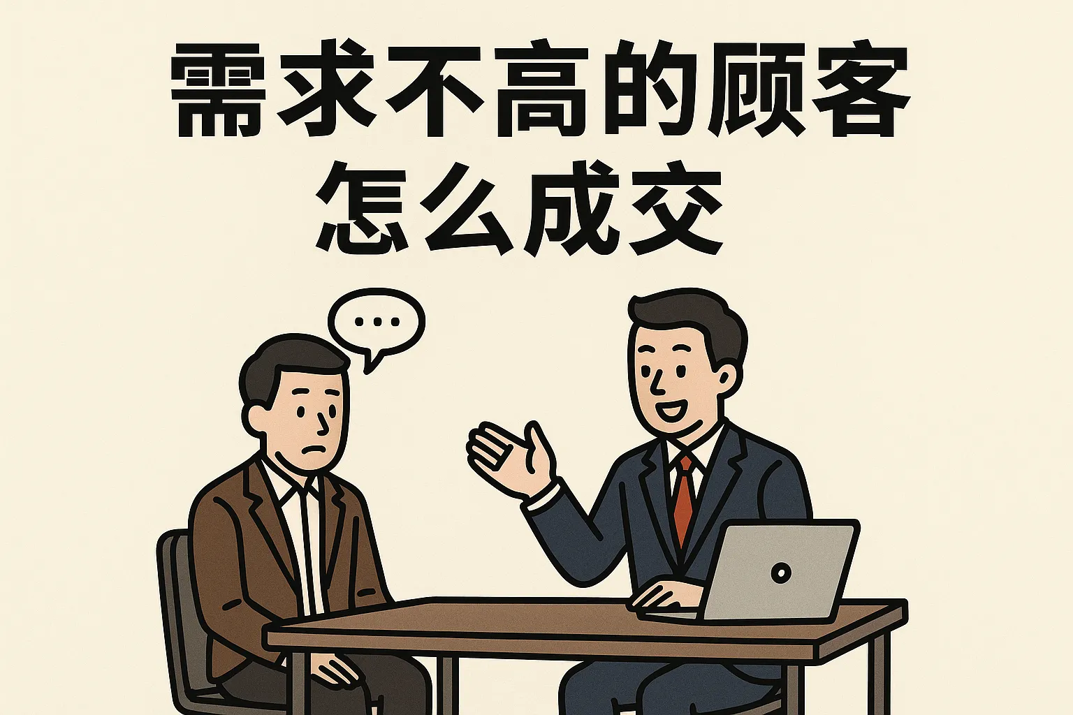 需求不高的顾客怎么成交