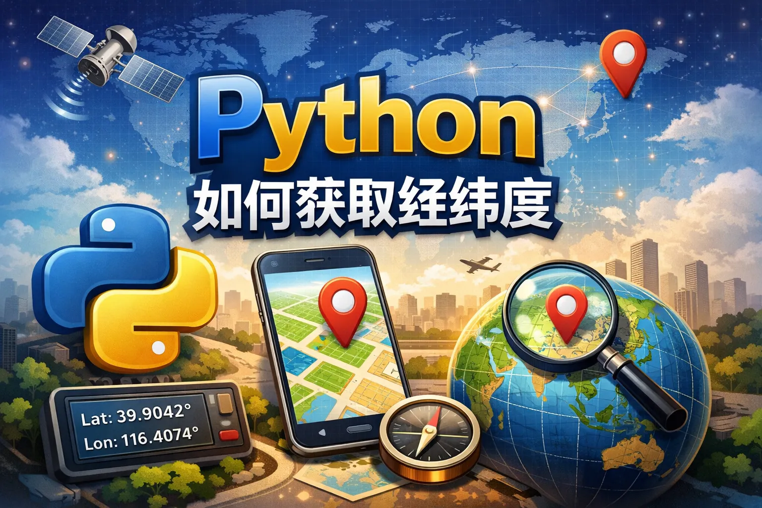 python如何获取经纬度
