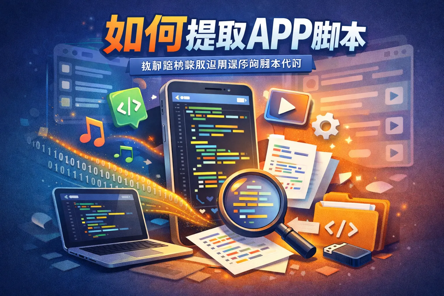 如何提取app脚本