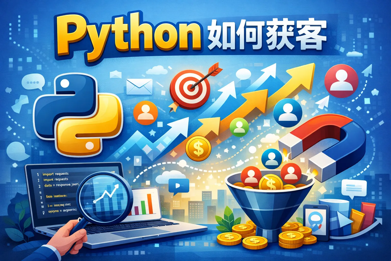 python如何获客