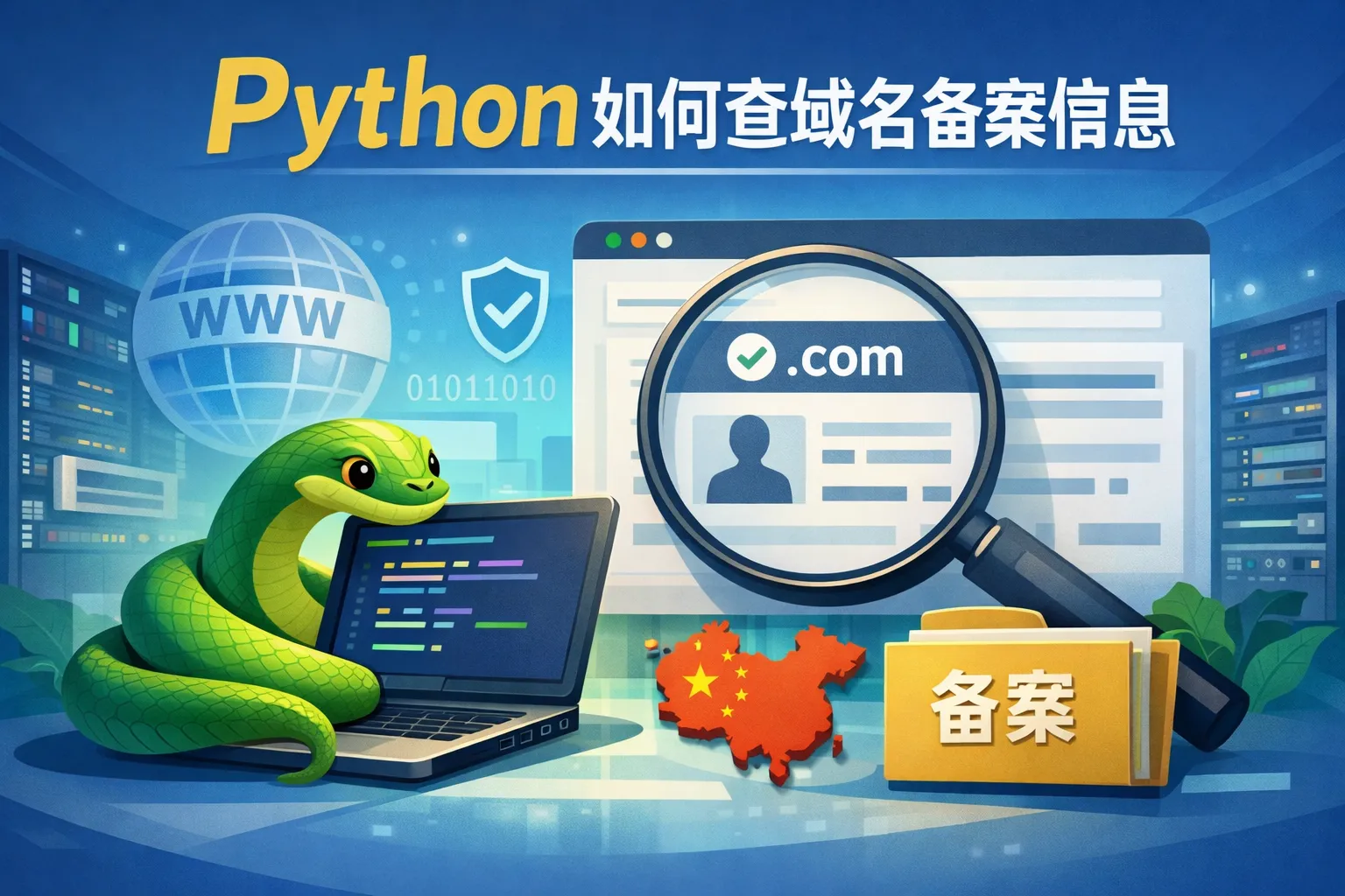 python如何查域名备案信息