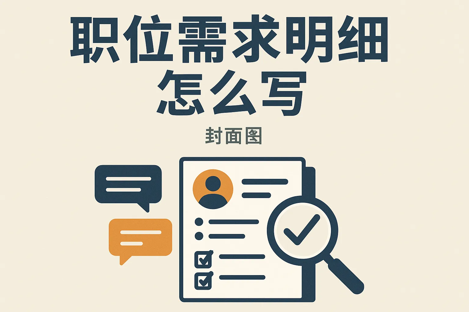 职位需求明细怎么写的